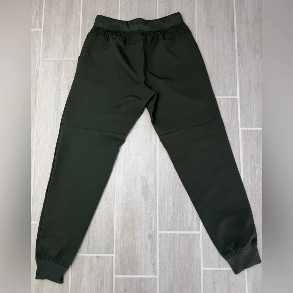 LEG3ND Men's Dark Green Jogger Pants Drawstring Waist Elastic Pockets Size S - Picture 4 of 6